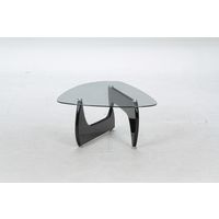 不二貿易 ルーク ガラスセンターテーブル 幅1000×奥行750×高さ405mm ブラック 96140 1台（直送品）