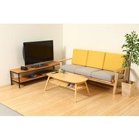 不二貿易 ノルン 折れ脚センターテーブル 6310-19SKV 幅1000×奥行500×高さ400mm ナチュラル 96351 1台（直送品）