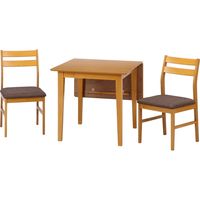 不二貿易 レノバ エクステンションダイニングテーブル 幅1200×奥行750×高さ710mm ナチュラル 98898 1台（直送品）