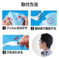 エレコム フェイスシールド/メガネ型用交換用シールド10枚 IPM-FSGSP10P 1セット（10枚入）