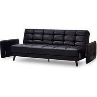 【車上渡し】SEKI RELAXFORM ソファベッド リーベ ET82 幅2040mm ブラック 321427 1台（直送品）