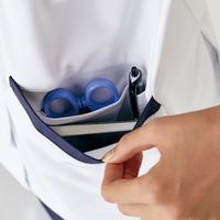 住商モンブラン スクラブ レディス 半袖 白/ターコイズ 73-2244 1枚　スクラブ（直送品）