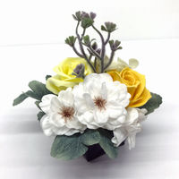 【お祝い・ギフト】Blossom of thoughts  ソープフラワープチ　イエロー　1セット（2個入り） ティーサイド（直送品）