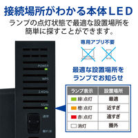 エレコム 無線LAN中継器/11ac.n.a.g.b/867+300Mbps/ブラック WTC-C1167GC-B 1個