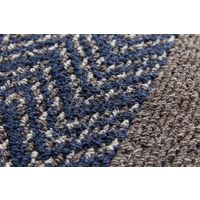 スミノエ HOMRUG GRANWOOLグランウール 抗菌・抗ウィルスラグ ツイードヘリンボン 1900×1900mm ネイビー 1枚（直送品）