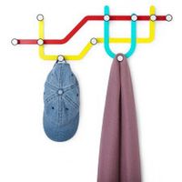 アントレックス Umbra サブウェイ マルチフック 幅570×奥行30×高さ210mm カラー 1台（直送品）