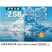 HOOH フルハーネス対応冷感半袖ブルゾン V5577-39シルバーグレー 4L 村上被服 １着（直送品）