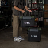 JEJアステージ シールドボックスシャット500X ブラックグリーン 1個