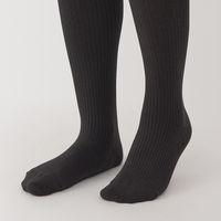 【レディース】無印良品 婦人 足なり直角 かかとに合う リブ編みタイツ 婦人M コーヒーブラウン 良品計画