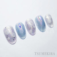 イングカワモト TSUMEKIRA(ツメキラ) ネイルシール Airy snow/エアリー スノー NN-YUK-012 1セット(3枚)（直送品）