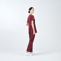 住商モンブラン パンツ レディス 半ゴム ボルドー M UM700-7/1 1枚　スクラブ（直送品）