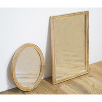 ポッシュリビング ミラー オーバル W36×D2.5×H46cm マンゴーウッド/ミラー 41376 1個（直送品）