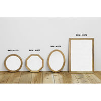 ポッシュリビング ミラー ラウンド φ36cm×D2.5cm マンゴーウッド/ミラー 41375 1個（直送品）