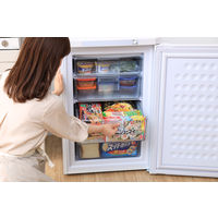 アイリスオーヤマ 前開き冷凍庫 85L IUSD-9B-W 1台