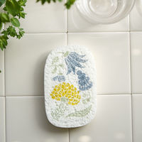 （100%天然素材）ポップアップスポンジ ベングト＆ロッタ 水でふくらむ キッチンスポンジ リリー 2個セット イーオクト