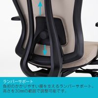 藤沢工業 TOKIO オフィスチェア OCV23HCF ベージュ OCV23HCF ベージュ 1脚（取寄品）