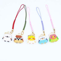 ホビックス HOBBIX ビーズキット 京・小鳥のがまぐち根付け セキセイインコ PB-307 PB307 1セット(3個)（直送品）