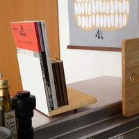 林製作所 AnoTana ブックスタンド~ほんのこしかけ~ ホワイト/木目 YS-B02W-N 1個（直送品）