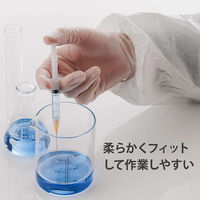 検査・検診用プラスチックグローブ（PVC・クリア）Lサイズ パウダーフリー　1箱（100枚入）【フィフティ・ヴィジョナリー】（直送品）