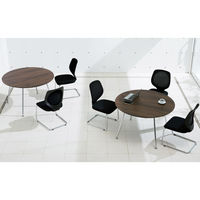 【組立設置込】プラス インテオ 会議テーブル 幅4000×奥行1200mm ライトエルム×メッキ IN-4012SPH-N LE/P 1台（直送品）