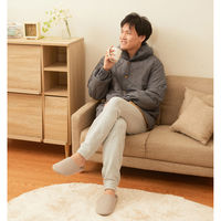 ヒューマンシップス テイジン 速暖半天 すぐぽか チャコールグレー/キャメル L~LL a3363412 1枚（直送品）