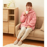 ヒューマンシップス テイジン 速暖半天 すぐぽか コーラルピンク/トープ L~LL a3363422 1枚（直送品）