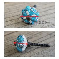 ポッシュリビング セラミックノブ φ3cm×D2cm セラミック/アイアン 30586 1セット(2個)（直送品）