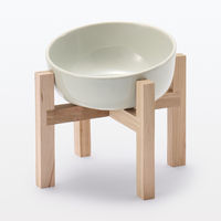 無印良品 木製スタンド 小 ペットフードボウル用 約１８．５×１８．５×高さ１３ｃｍ 良品計画