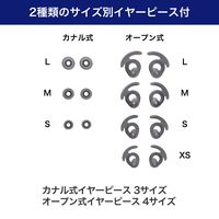 朝日電器 オープンイヤホン タイプC ブラック OEP-C12(BK) 1個（直送品）