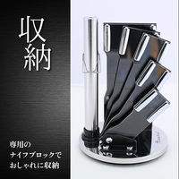 ランテル・メディエール Anna Rossi 包丁セット 8点【調理用ハサミ・研ぎ棒付き・包丁立て】 YN9006 1組（直送品）