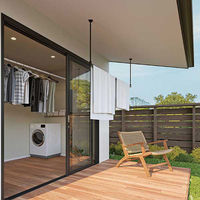 川口技研 ホスクリーンSPU型 軒天用物干 ブラック SPU-8518-BL 1個（直送品）