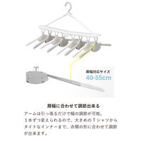 シービージャパン The　hangers　ワンタッチ8連ハンガー 1個