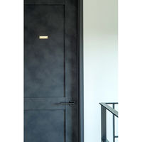 ポッシュリビング サインプレート 「STAFF ONLY」 ホワイト W8×D0.2×H2cm アイアン 63959 1個（直送品）