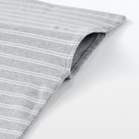 無印良品 綿天竺 敷ふとん用 カバー３点セット Ｓ シングルサイズ用 ブルーボーダー 良品計画