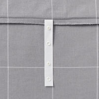 無印良品 綿 ベッド用 カバー３点セット Ｓ シングルサイズ用 グレーチェック 良品計画