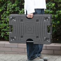 現場のチカラ Matakul 連結平台車 L 耐荷重100kg  樹脂板部に使用済みクリアホルダーからつくった再生材50%配合 1台 オリジナル