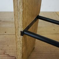 ポッシュリビング スリッパラック W28×D8×H43cm マンゴーウッド/アイアン 41309 1個（直送品）