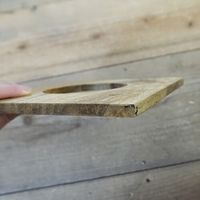 ポッシュリビング ダストボックス スクエアS　W12×D12×H17cm マンゴーウッド/アイアン 41319 1個（直送品）