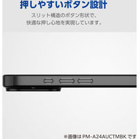 iPhone16 ケース ソフト 衝撃吸収 薄型 メタリックピンク PM-A24AUCTMPN エレコム 1個（直送品）