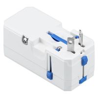 ヤザワコーポレーション 海外用マルチ変換プラグUSB付3.4A 白 HPM83AWHSC 1個（直送品）
