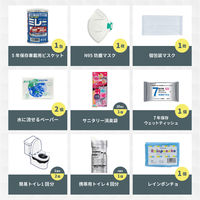 車載用防災セットDX リュックタイプ レッド 10セット 防災セット 防災グッズ 非常用持ち出し袋 運転中 車 渋滞（直送品）