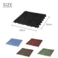 テラモト tidy ShibaRug レンガ MR0060016 1袋(4枚入)（直送品）