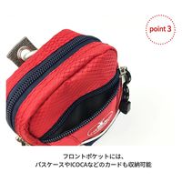 スワン CAPTAIN STAG ポーチ 1307 レッド 1個（直送品）