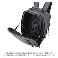 スワン CAPTAIN STAG 杢調 リュック式キャリーバッグ 35L 1254 ブラック 1個（直送品）