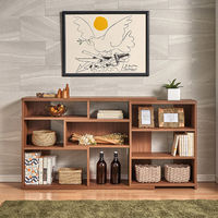 大洋 Shelfit イーシーラック 幅1180～1550×奥行295×高さ800mm ライトナチュラル ECR8012R LN 1台（直送品）