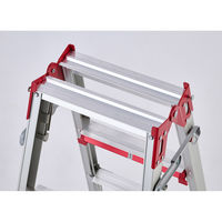 【軒先渡し】長谷川工業　シャガマン　上部操作式伸縮脚はしご兼用脚立 4段 RYR-12a　1台（直送品）