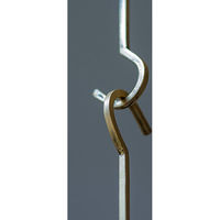 ポッシュリビング Sフック ロングS　W4×D0.5×H18cm ブラス 63988 1セット(2個)（直送品）