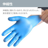 ニトリル手袋 Ｌサイズ 1000双 使い捨て手袋 ラテックスフリー パウダーフリー スベリ止め付き 伸縮性 左右兼用 EVERSAFE（直送品）