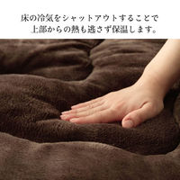 イケヒコ 撥水6層フラン 極厚ラグ 1900×1900mm グリーン 1161721120813 1枚（直送品）