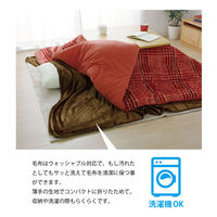 イケヒコ フラリー 中掛 ブラウン 200×200cm 1181480062640 1個（直送品）